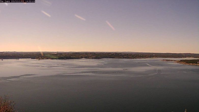 Lake Travis webcam, December 3, 2015 1:40 PM CT