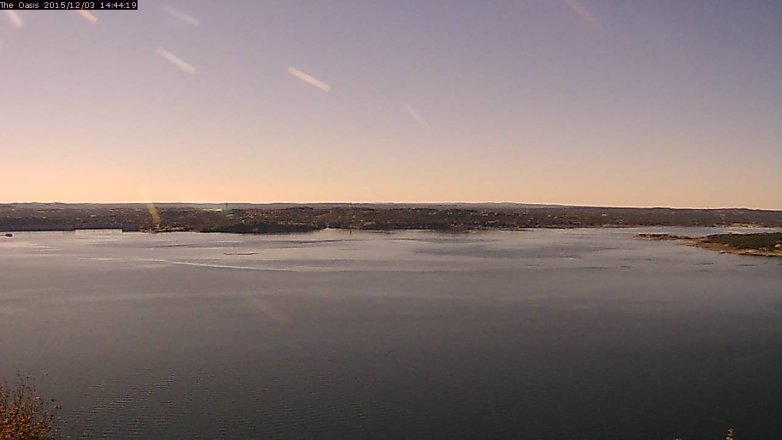 Lake Travis webcam, December 3, 2015 1:50 PM CT