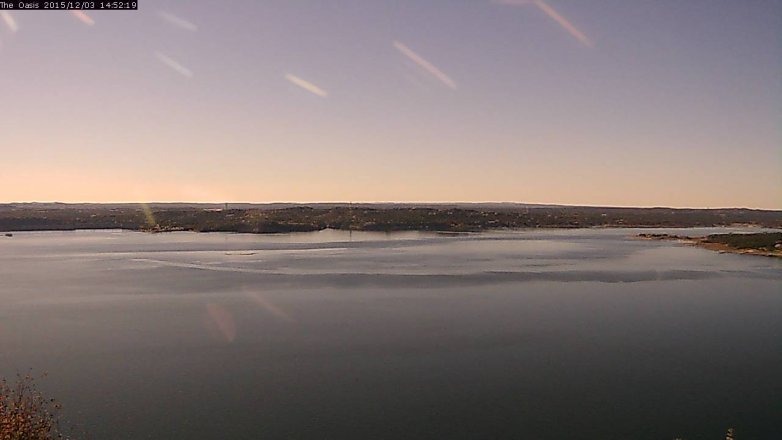 Lake Travis webcam, December 3, 2015 2:00 PM CT