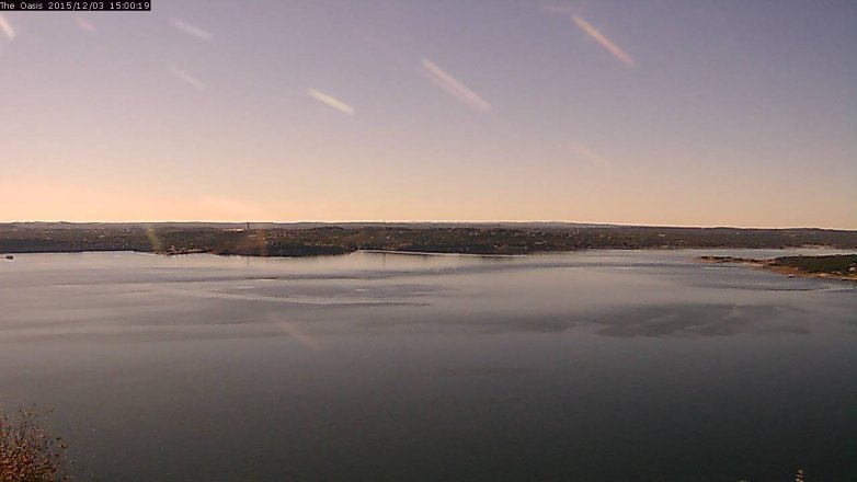 Lake Travis webcam, December 3, 2015 2:05 PM CT