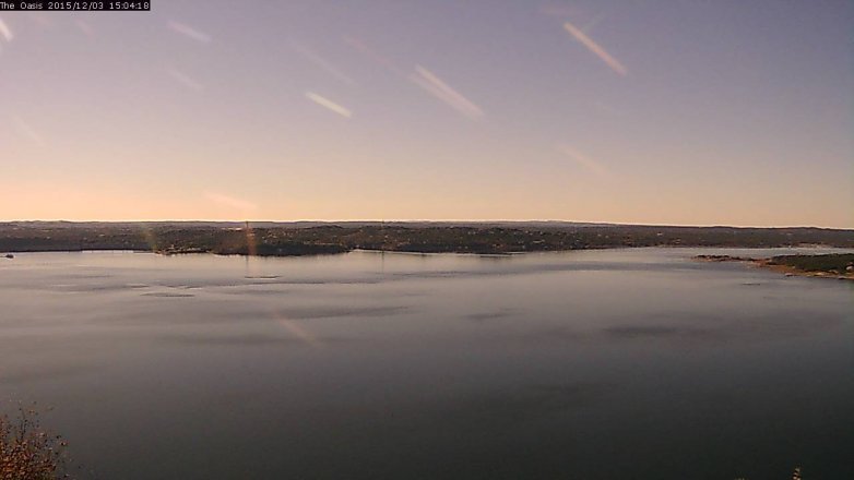 Lake Travis webcam, December 3, 2015 2:10 PM CT