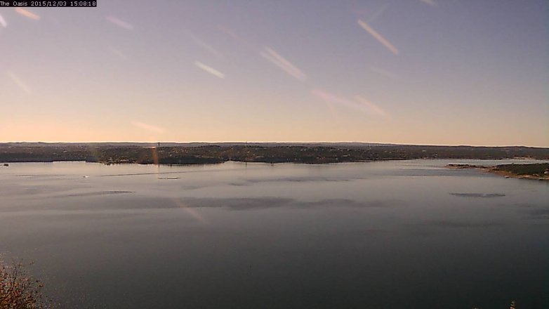 Lake Travis webcam, December 3, 2015 2:15 PM CT