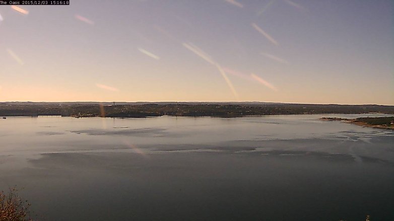 Lake Travis webcam, December 3, 2015 2:20 PM CT