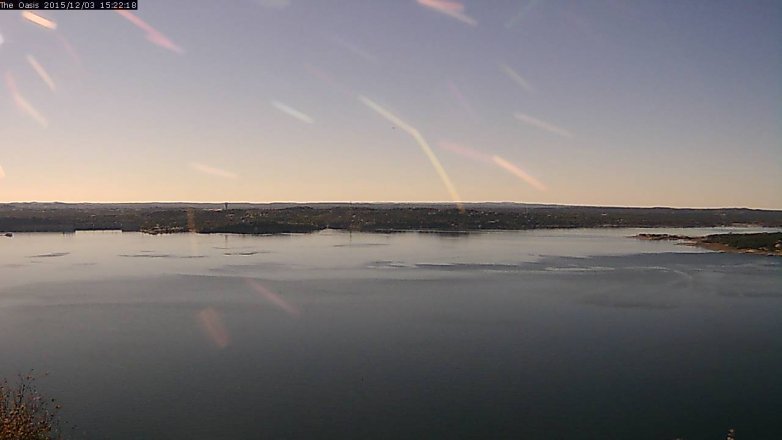 Lake Travis webcam, December 3, 2015 2:30 PM CT