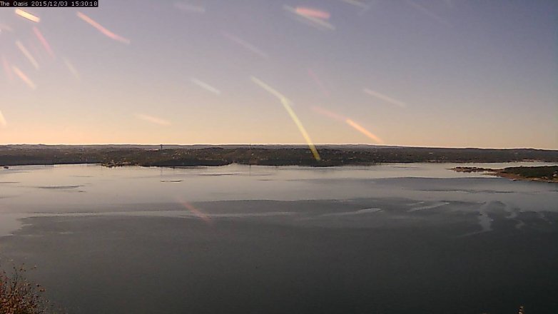 Lake Travis webcam, December 3, 2015 2:35 PM CT