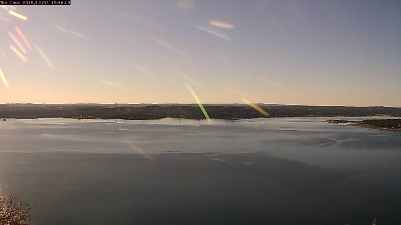 Lake Travis webcam, December 3, 2015 2:55 PM CT