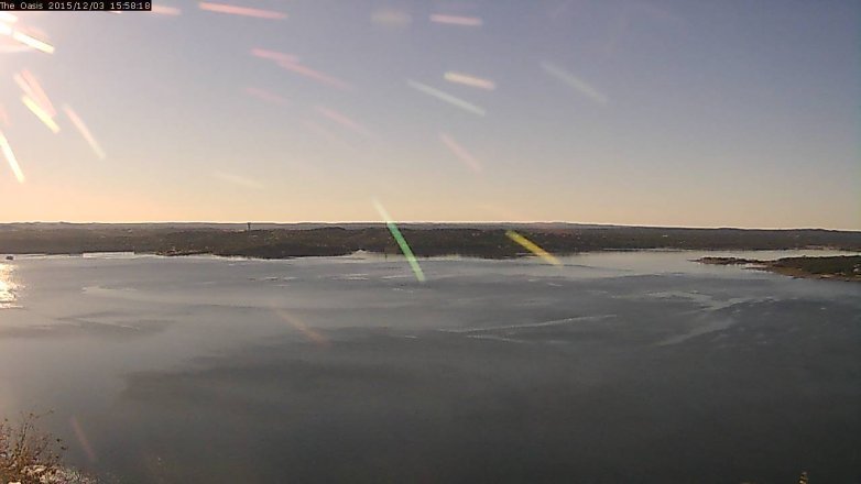 Lake Travis webcam, December 3, 2015 3:05 PM CT