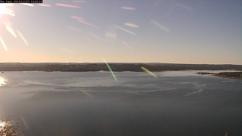 Lake Travis webcam, December 3, 2015 3:10 PM CT