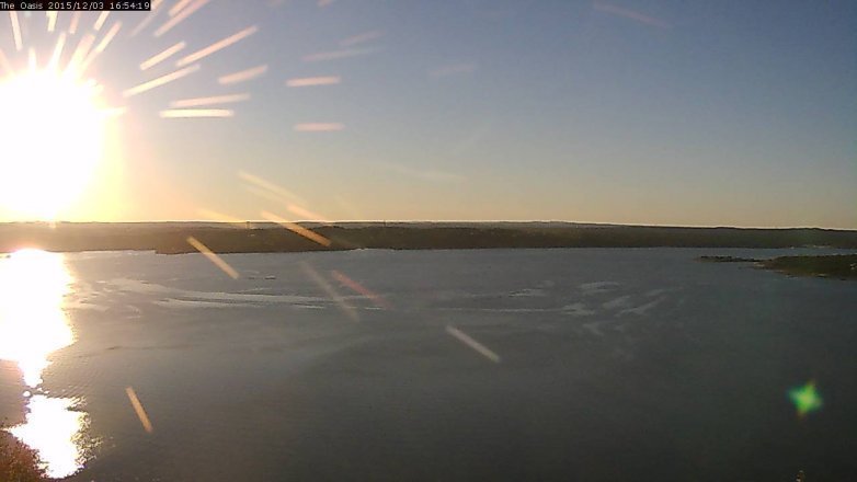 Lake Travis webcam, December 3, 2015 4:05 PM CT