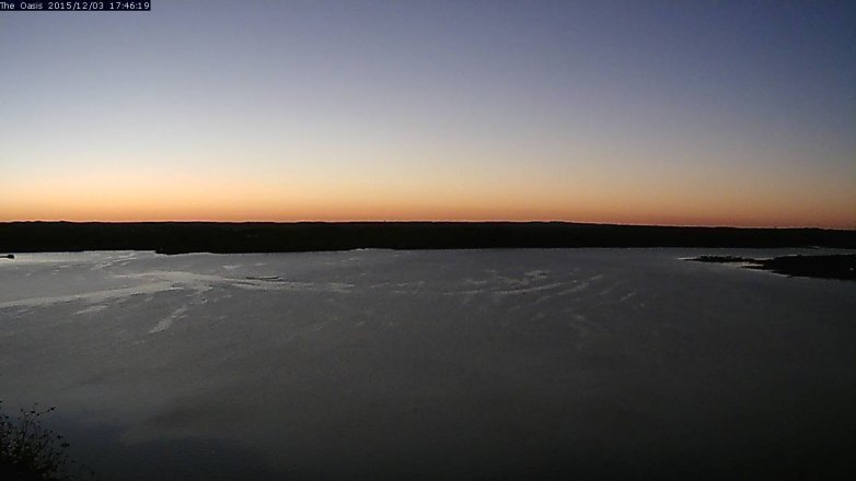 Lake Travis webcam, December 3, 2015 4:55 PM CT