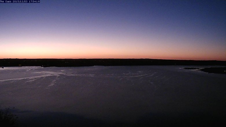 Lake Travis webcam, December 3, 2015 5:00 PM CT