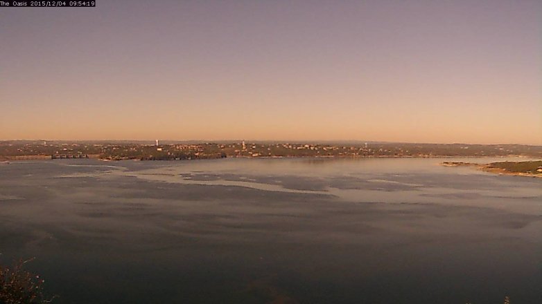 Lake Travis webcam, December 4, 2015 9:00 AM CT