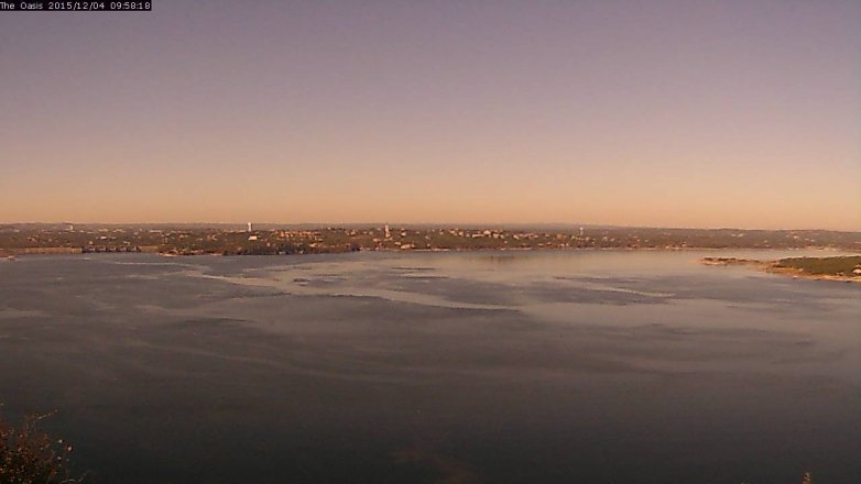 Lake Travis webcam, December 4, 2015 9:05 AM CT