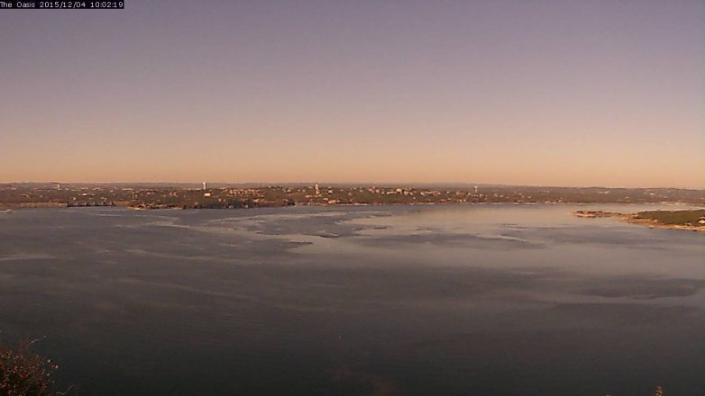 Lake Travis webcam, December 4, 2015 9:10 AM CT