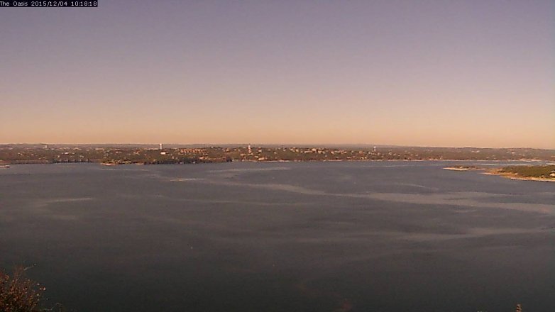 Lake Travis webcam, December 4, 2015 9:25 AM CT