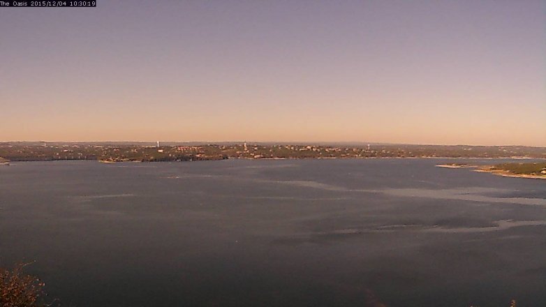 Lake Travis webcam, December 4, 2015 9:35 AM CT