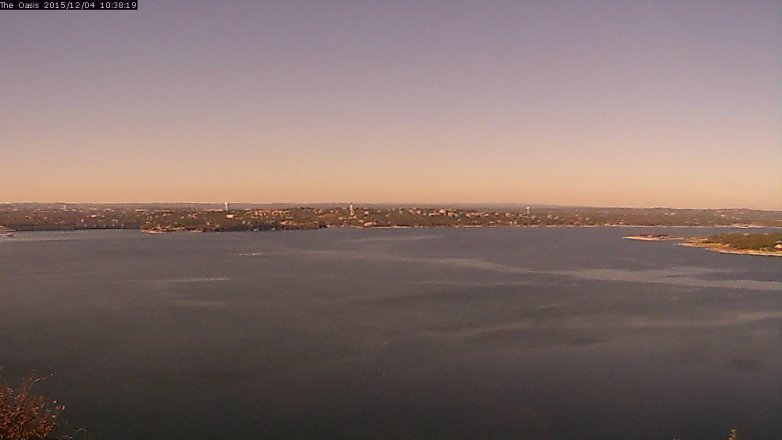 Lake Travis webcam, December 4, 2015 9:45 AM CT