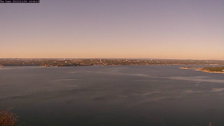 Lake Travis webcam, December 4, 2015 9:50 AM CT