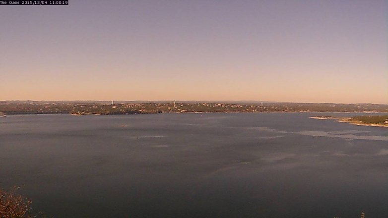 Lake Travis webcam, December 4, 2015 10:05 AM CT