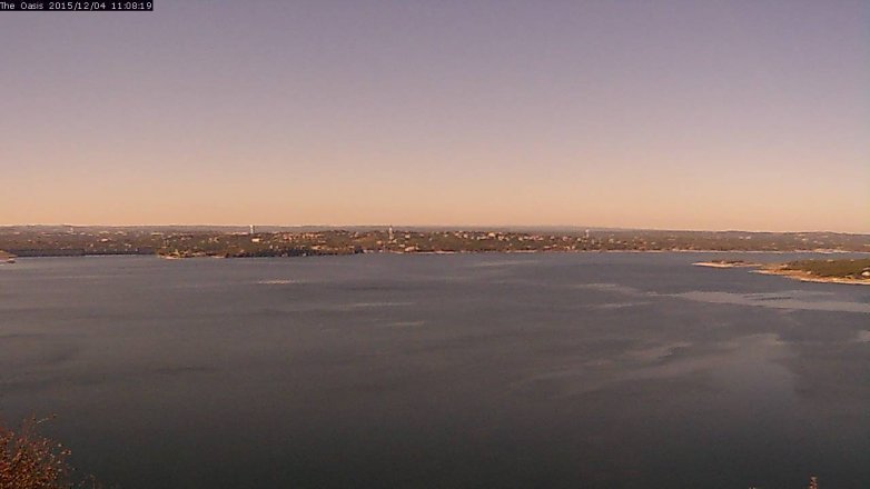 Lake Travis webcam, December 4, 2015 10:15 AM CT