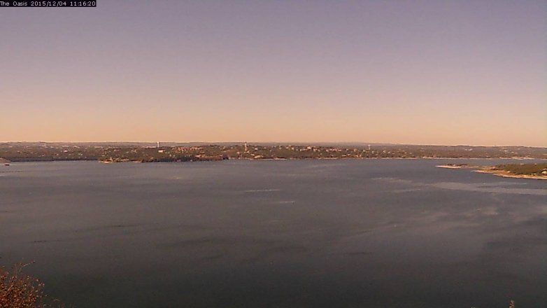Lake Travis webcam, December 4, 2015 10:25 AM CT