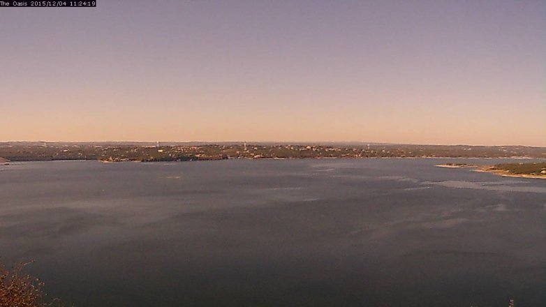 Lake Travis webcam, December 4, 2015 10:30 AM CT