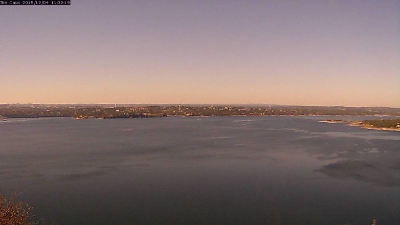 Lake Travis webcam, December 4, 2015 10:40 AM CT