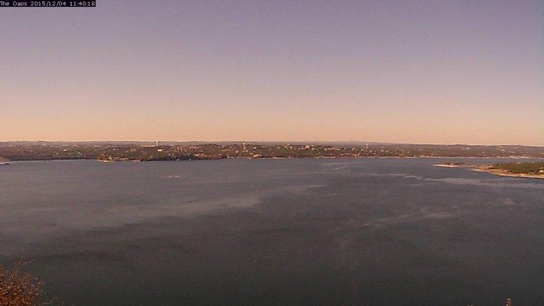 Lake Travis webcam, December 4, 2015 10:45 AM CT