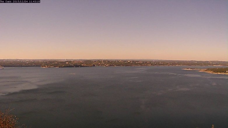 Lake Travis webcam, December 4, 2015 10:50 AM CT