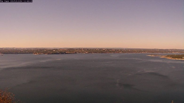 Lake Travis webcam, December 4, 2015 10:55 AM CT