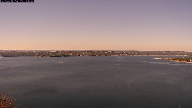 Lake Travis webcam, December 4, 2015 11:00 AM CT