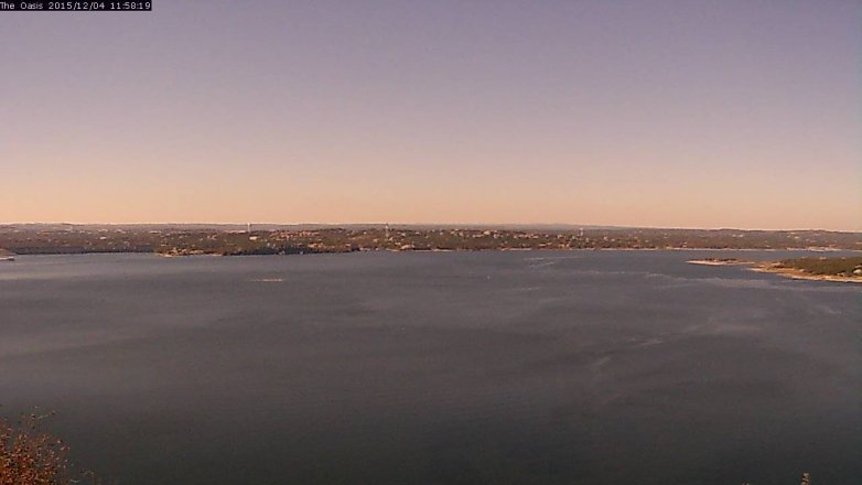 Lake Travis webcam, December 4, 2015 11:05 AM CT