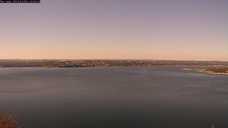 Lake Travis webcam, December 4, 2015 11:10 AM CT