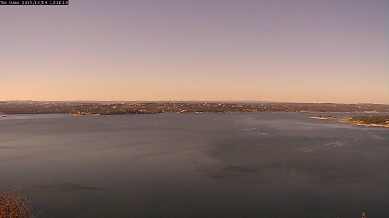 Lake Travis webcam, December 4, 2015 11:15 AM CT