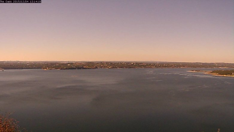 Lake Travis webcam, December 4, 2015 11:20 AM CT