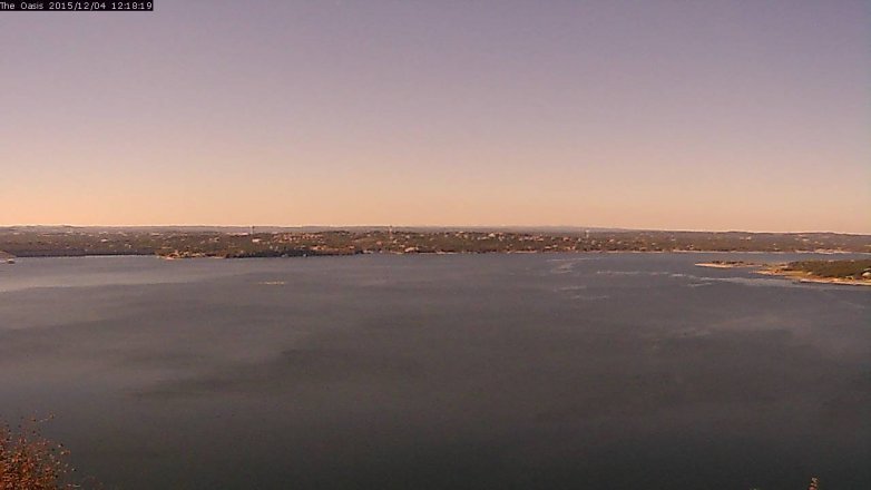 Lake Travis webcam, December 4, 2015 11:25 AM CT