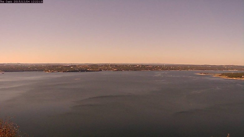 Lake Travis webcam, December 4, 2015 11:30 AM CT