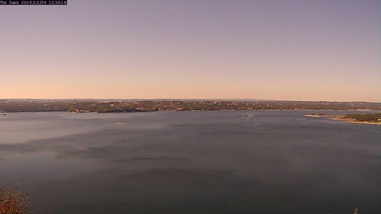 Lake Travis webcam, December 4, 2015 11:35 AM CT