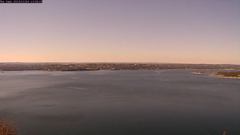 Lake Travis webcam, December 4, 2015 11:45 AM CT