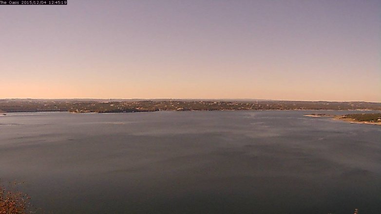 Lake Travis webcam, December 4, 2015 11:55 AM CT