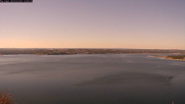 Lake Travis webcam, December 4, 2015 12:00 PM CT