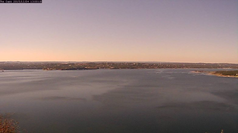 Lake Travis webcam, December 4, 2015 12:05 PM CT