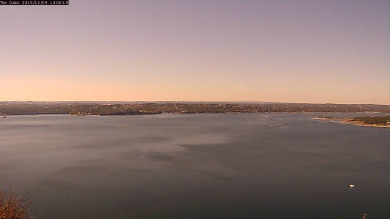 Lake Travis webcam, December 4, 2015 12:15 PM CT