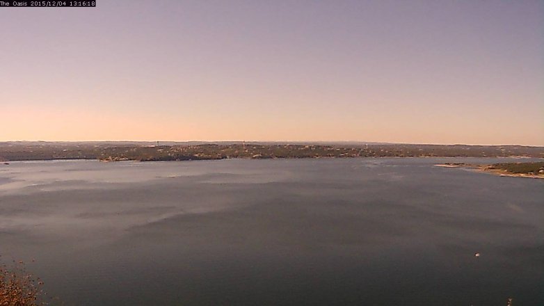 Lake Travis webcam, December 4, 2015 12:20 PM CT
