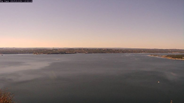 Lake Travis webcam, December 4, 2015 12:40 PM CT