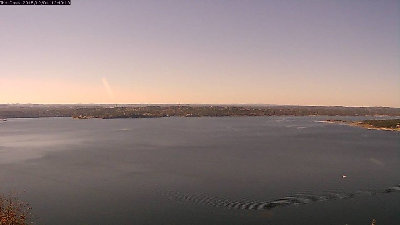 Lake Travis webcam, December 4, 2015 12:45 PM CT