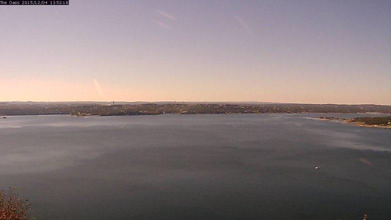 Lake Travis webcam, December 4, 2015 1:00 PM CT