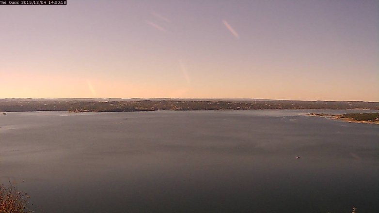 Lake Travis webcam, December 4, 2015 1:05 PM CT