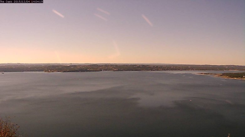 Lake Travis webcam, December 4, 2015 1:10 PM CT