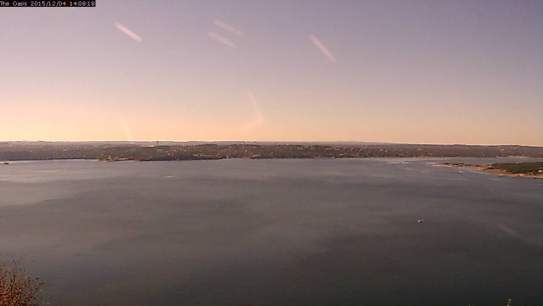 Lake Travis webcam, December 4, 2015 1:15 PM CT